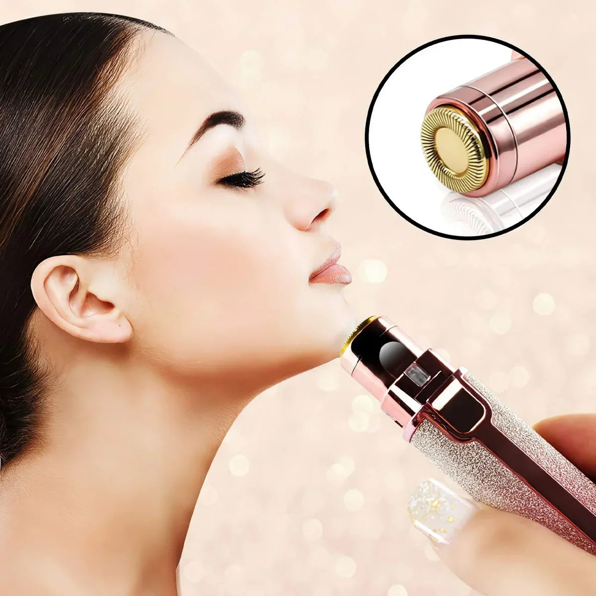 depiladora facial 2 en 1